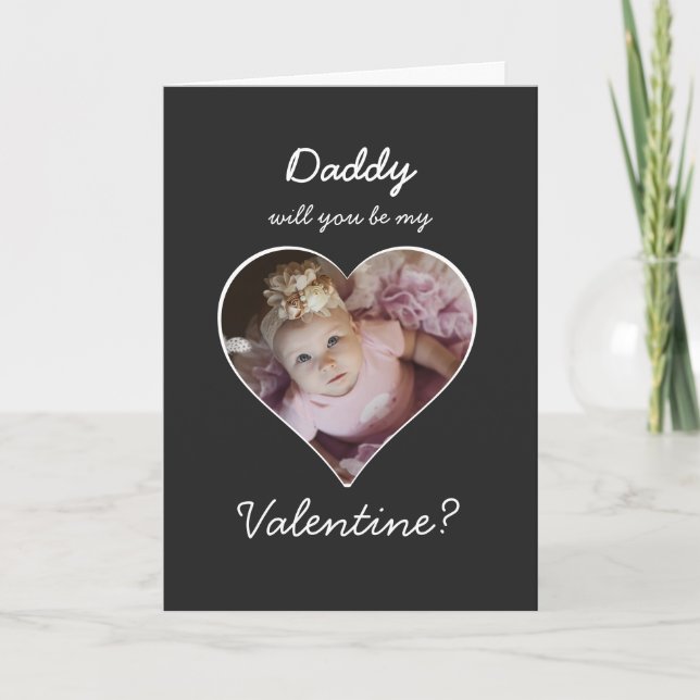 Cartes Pour Fêtes Annuelles Photo de coeur Serez-vous ma Saint-Valentin ? (Devant)