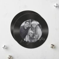 Photo de disque vinyle rétro Noël