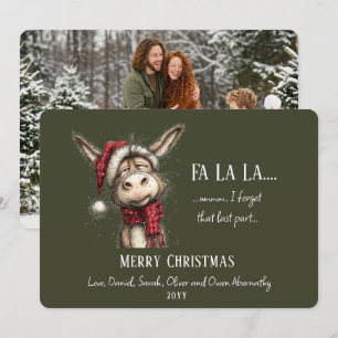 Cartes Pour Fêtes Annuelles Photo de famille amusante Noël Écureuil gentil méc