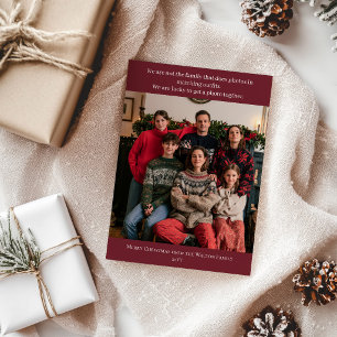 Cartes Pour Fêtes Annuelles Photo de famille de Noël amusant