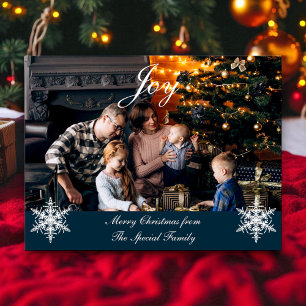 Cartes Pour Fêtes Annuelles Photo de famille de Noël Customisée personnalisée