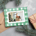 Cartes Pour Fêtes Annuelles Photo de famille de Noël Joyeux Noël<br><div class="desc">Carte postale de Noël familial pastel minimal</div>