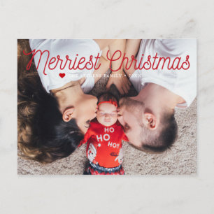 Cartes Pour Fêtes Annuelles Photo de famille de Noël la plus joyeuse