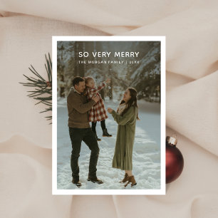 Cartes Pour Fêtes Annuelles Photo De Famille D'Hiver Russe Si Joyeux