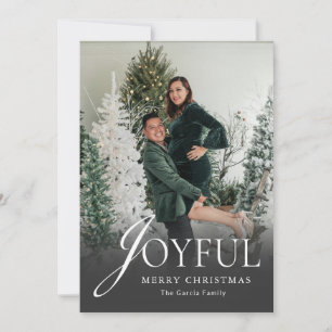 Cartes Pour Fêtes Annuelles Photo de famille élégant de Noël pour les Fêtes