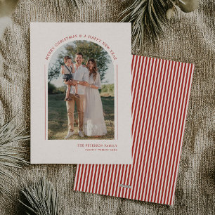 Cartes Pour Fêtes Annuelles Photo de famille élégant et moderne