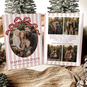 Cartes Pour Fêtes Annuelles Photo de famille fantaisiste à l'aquarelle avec no