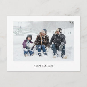 Cartes Pour Fêtes Annuelles Photo de famille minimaliste simple de machine à é