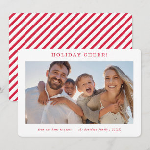 Cartes Pour Fêtes Annuelles PHOTO DE FAMILLE moderne minimaliste simple festiv