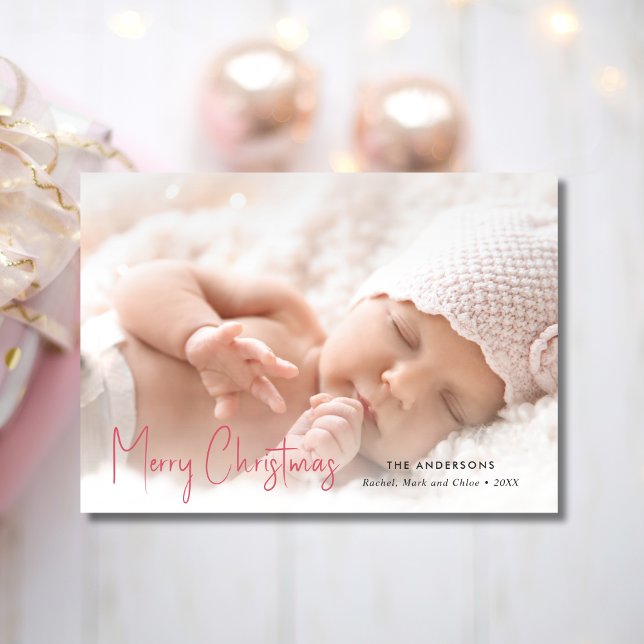 Cartes Pour Fêtes Annuelles Photo de famille moderne Noël (Créateur téléchargé)