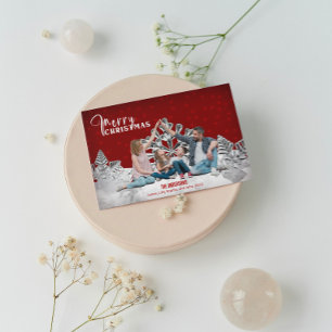 Cartes Pour Fêtes Annuelles Photo de famille Noël Unique "SOYEZ LÀ"