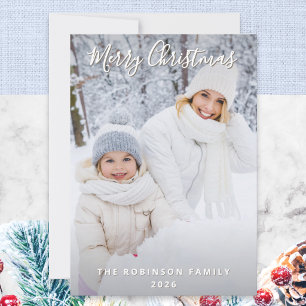 Cartes Pour Fêtes Annuelles Photo de famille personnalisé de Noël