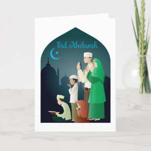 Cartes Pour Fêtes Annuelles Photo de famille pour l'Aïd Moubarak