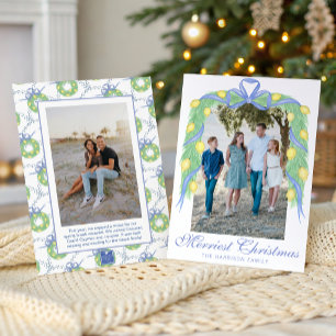 Cartes Pour Fêtes Annuelles Photo de guirlande de citrons d'Amalfi à l'aquarel