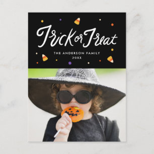 Cartes Pour Fêtes Annuelles Photo de Halloween de friandise ou farce avec des