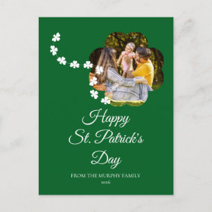 Cartes Pour Fêtes Annuelles Photo de jour de la Saint-Patrick trèfle chanceux 