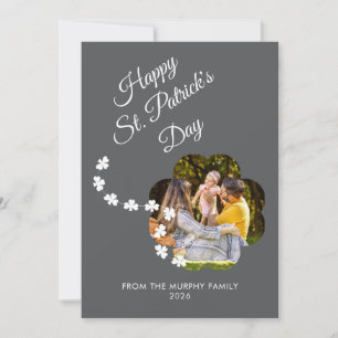 Cartes Pour Fêtes Annuelles Photo de jour de la Saint-Patrick trèfle chanceux
