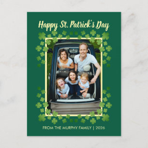 Cartes Pour Fêtes Annuelles Photo de jour de la Saint-Patrick trèfle chanceux