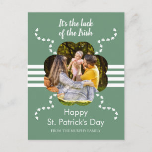 Cartes Pour Fêtes Annuelles Photo de jour de la Saint-Patrick trèfle chanceux
