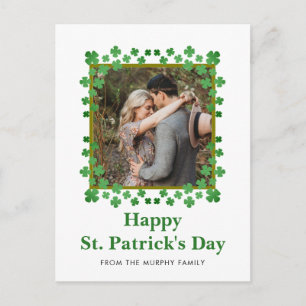 Cartes Pour Fêtes Annuelles Photo de jour de la Saint-Patrick trèfle chanceux