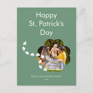 Cartes Pour Fêtes Annuelles Photo de jour de la Saint-Patrick trèfle chanceux 