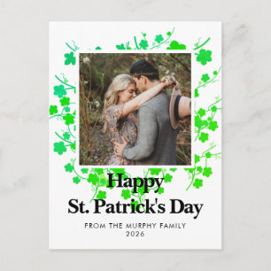 Cartes Pour Fêtes Annuelles Photo de jour de la Saint-Patrick trèfle chanceux