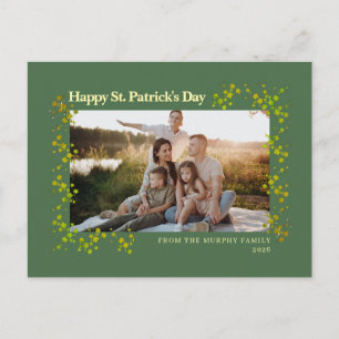 Cartes Pour Fêtes Annuelles Photo de jour de la Saint-Patrick trèfle chanceux