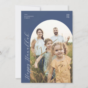 Cartes Pour Fêtes Annuelles Photo de Joyeux Hanukkah à Arche Bleue
