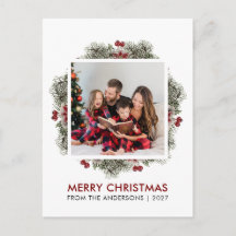 Photo de Joyeux Noël avec des Baies Élégantes à l'