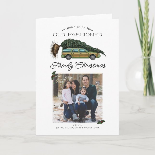 Cartes Pour Fêtes Annuelles Photo de la famille de Noël de la Lampoon national (Devant)