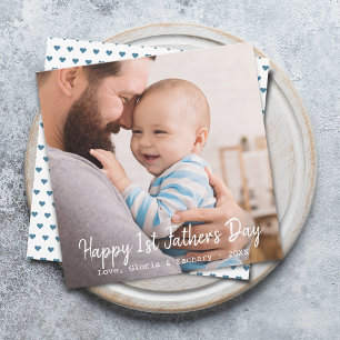 Cartes Pour Fêtes Annuelles Photo de la fête des pères pour la première fois