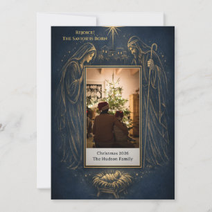 Cartes Pour Fêtes Annuelles Photo de la Nativité de la Sainte Famille pour Noë