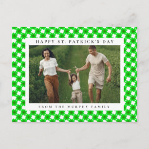 Cartes Pour Fêtes Annuelles Photo de la Saint-Patrick trèfle chanceux minimali