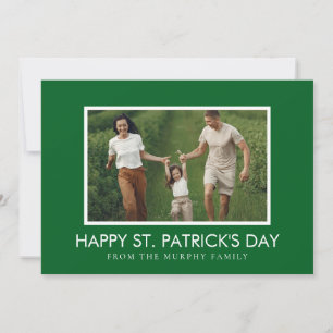 Cartes Pour Fêtes Annuelles Photo de la Saint-Patrick trèfle chanceux minimali