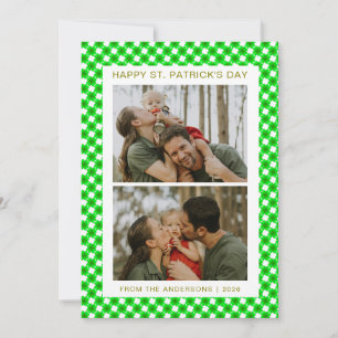 Cartes Pour Fêtes Annuelles Photo de la Saint-Patrick trèfle chanceux minimali