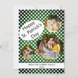 Cartes Pour Fêtes Annuelles Photo de la Saint-Patrick trèfle chanceux minimali