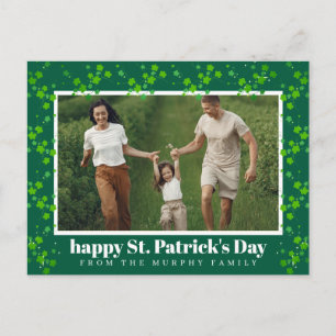 Cartes Pour Fêtes Annuelles Photo de la Saint-Patrick trèfle chanceux minimali