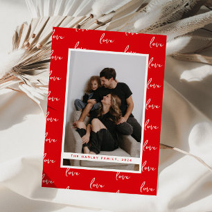 Cartes Pour Fêtes Annuelles Photo de la Saint-Valentin avec texte d'amour