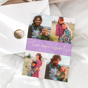 Cartes Pour Fêtes Annuelles Photo de la Saint-Valentin Citron Wisteria Famille