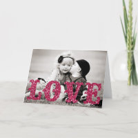Photo de la Saint-Valentin pailleté AMOUR