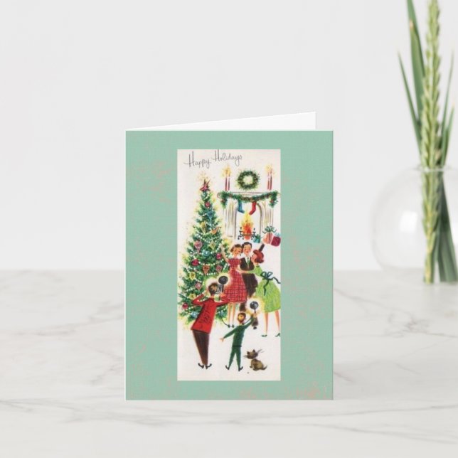 Cartes Pour Fêtes Annuelles Photo de l'ampoule de Noël - Le bon vieux temps Ho (Devant)