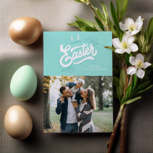 Cartes Pour Fêtes Annuelles Photo de lapin "Joyeuses Pâques"