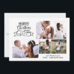 Cartes Pour Fêtes Annuelles photo de l'écriture moderne de noël le plus agréab<br><div class="desc">diffusez la joie festive avec ce design amusant. avec texte en écriture moderne audacieux et collage photo modifiable pour le rendre extra spécial. disponible avec une gamme de backers colorés incluant,  noir,  rouge,  vert,  bleu et plus pour convenir à votre thème.</div>