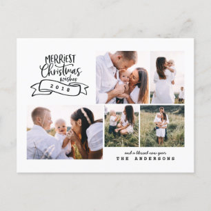 Cartes Pour Fêtes Annuelles photo de l'écriture moderne de noël le plus agréab