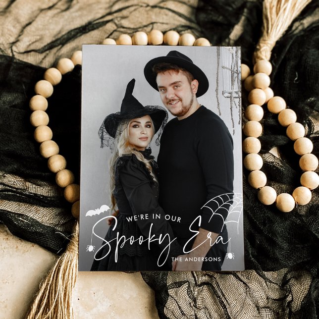 Cartes Pour Fêtes Annuelles Photo de l'époque Éffrayante (Créateur téléchargé)