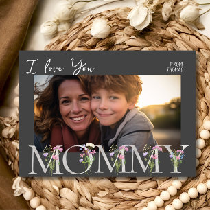 Cartes Pour Fêtes Annuelles Photo de maman florale Fête des mères