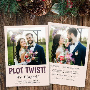 Cartes Pour Fêtes Annuelles Photo de mariage secret drôle Noël