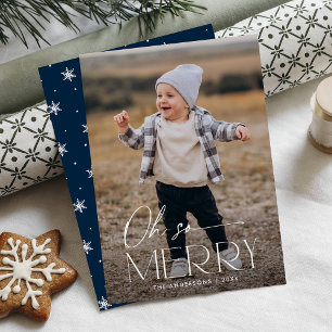 Cartes Pour Fêtes Annuelles Photo de marine moderne Oh So Merry