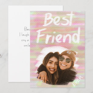 Cartes Pour Fêtes Annuelles Photo de meilleur ami pour toujours