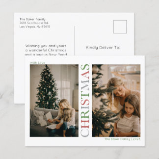 Cartes Pour Fêtes Annuelles Photo de Noël